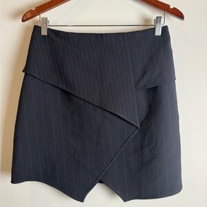 Joie Black Pinstripe Mini Skirt Size 6